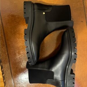 Stuart Weitzman Ultra Lug Black Leather City Boot Chunky Luxury Winter 11